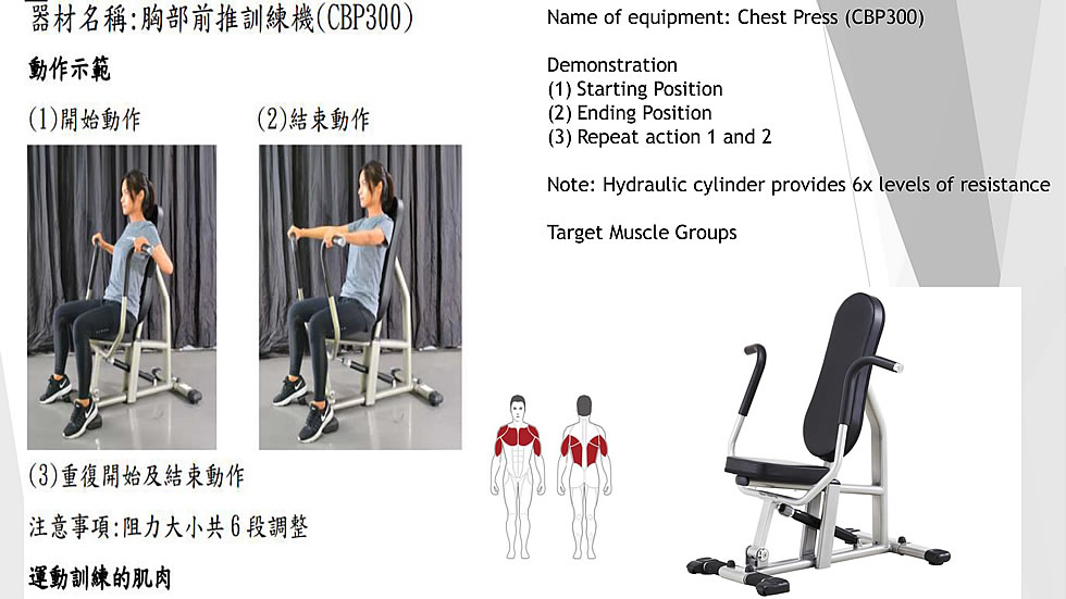 Steelflex CBP300 油壓式推胸康復(fù)訓(xùn)練機(jī)