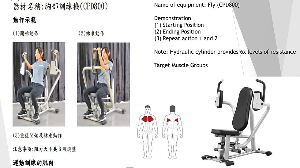 Steelflex CPD800 油壓式蝴蝶擴(kuò)胸康復(fù)訓(xùn)練機(jī)