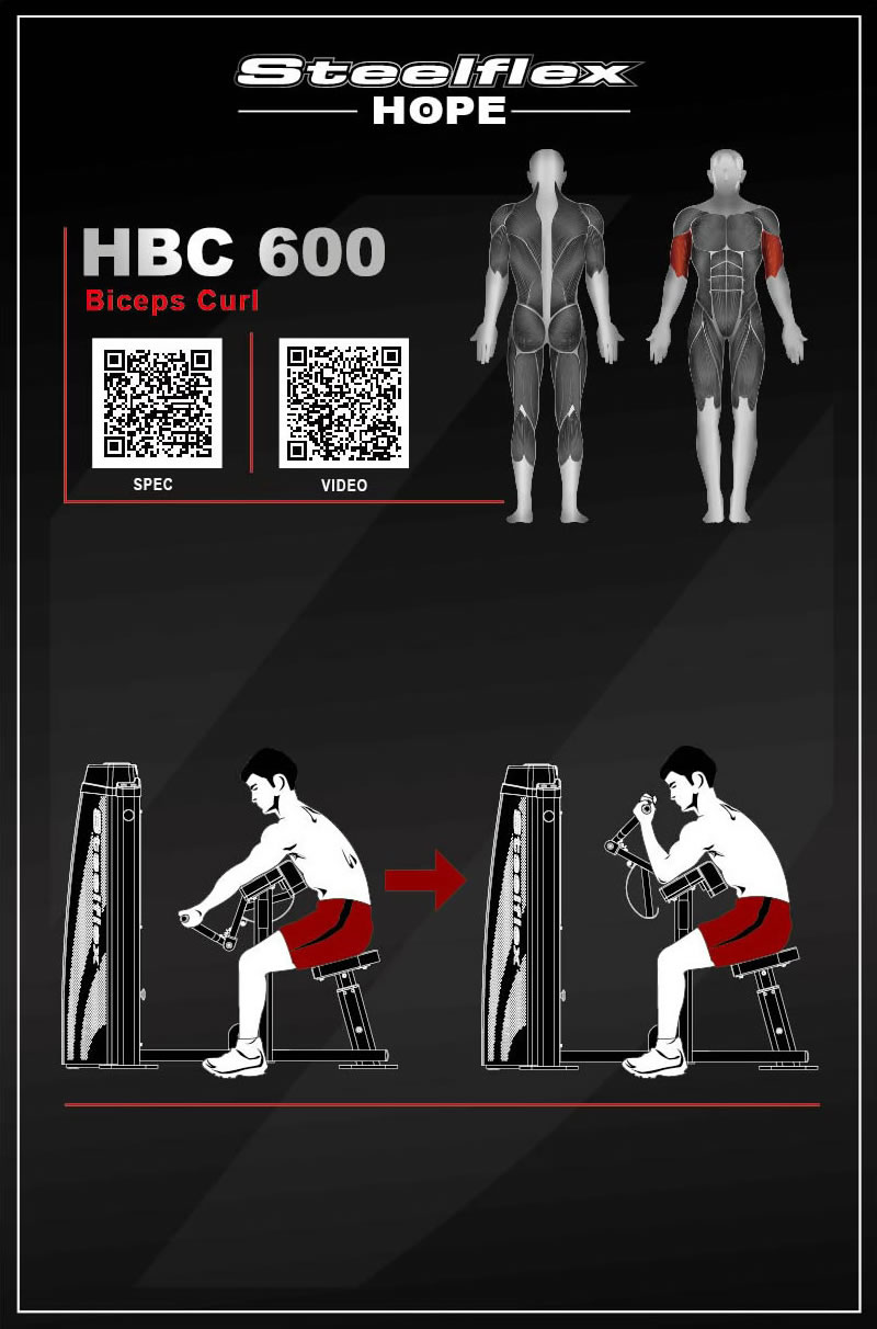 Steelflex HBC600 二頭肌訓練器