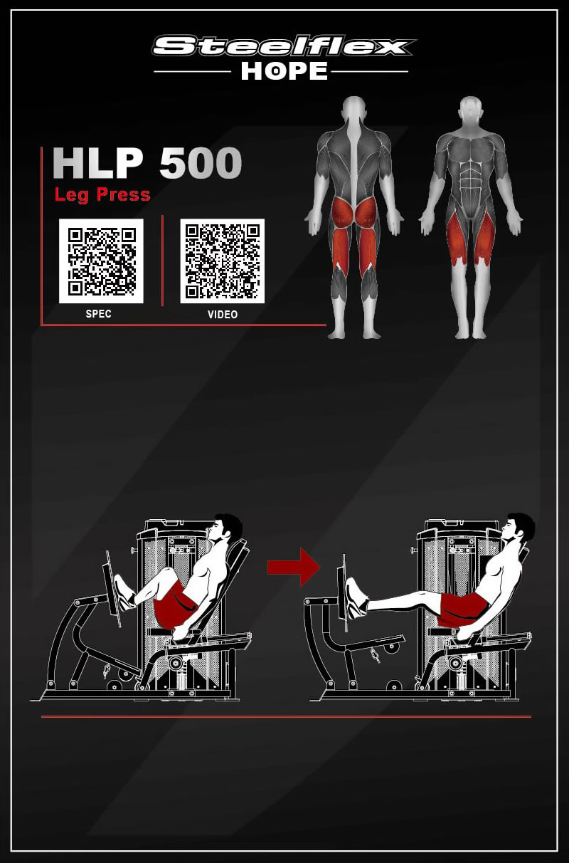 Steelflex HLP500 坐姿提踵/蹬腿訓(xùn)練器