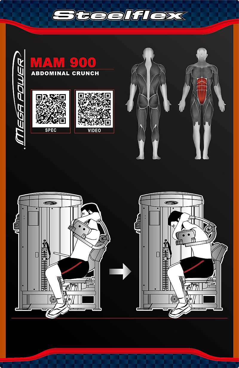 Steelflex MAM900 腹部前屈訓(xùn)練機