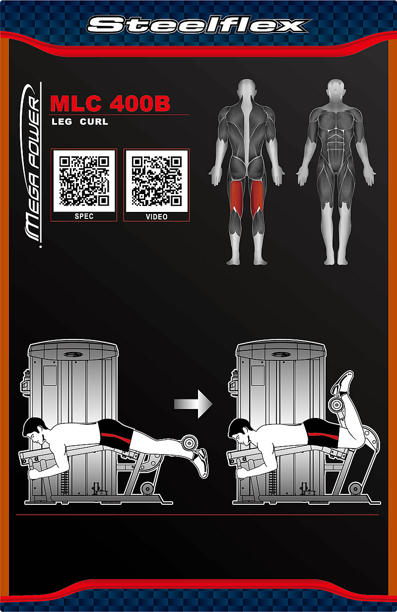 Steelflex MLC400B 俯臥式屈腿訓(xùn)練器