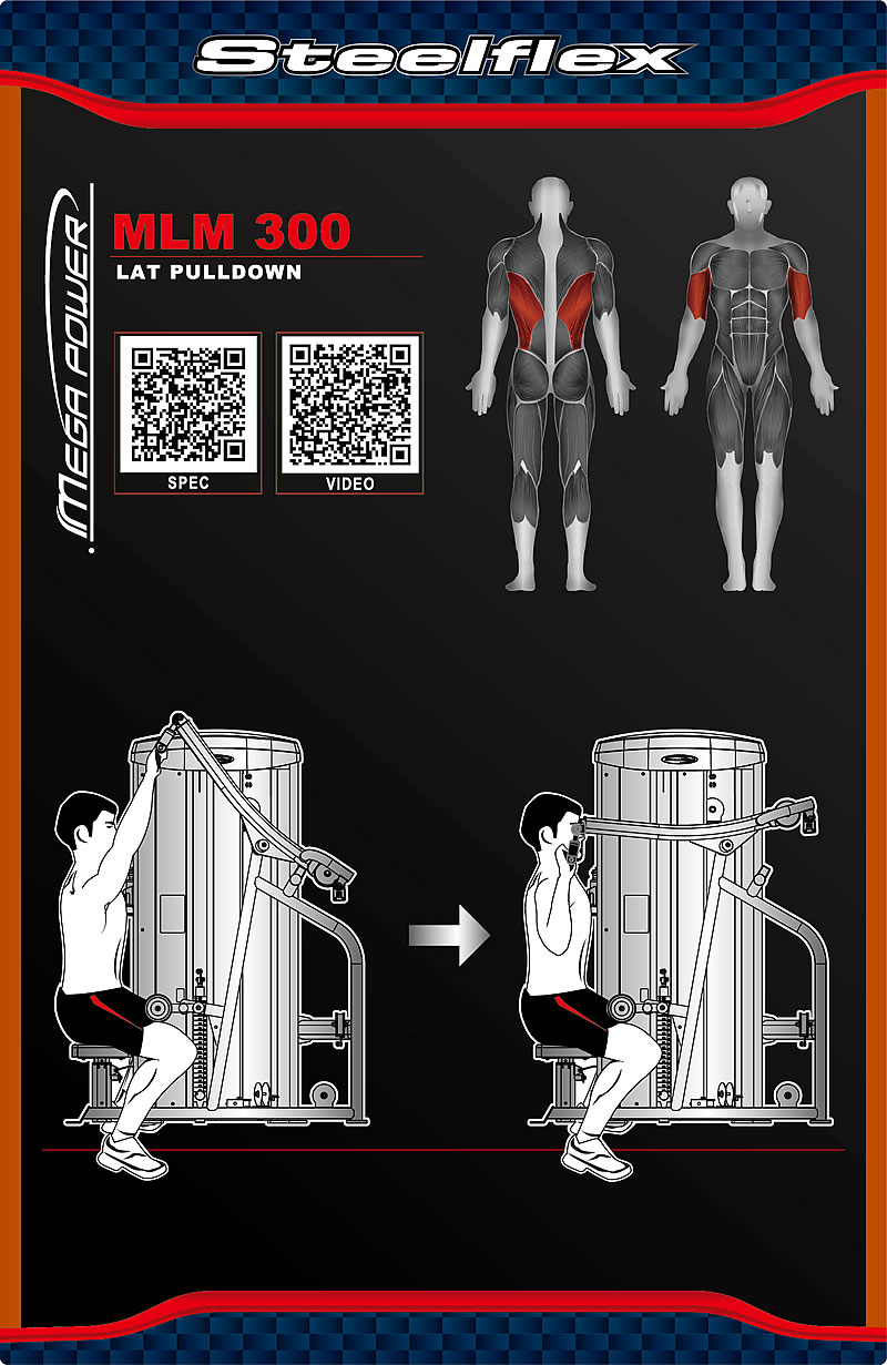 Steelflex MLM300 分動式高拉背肌訓(xùn)練機
