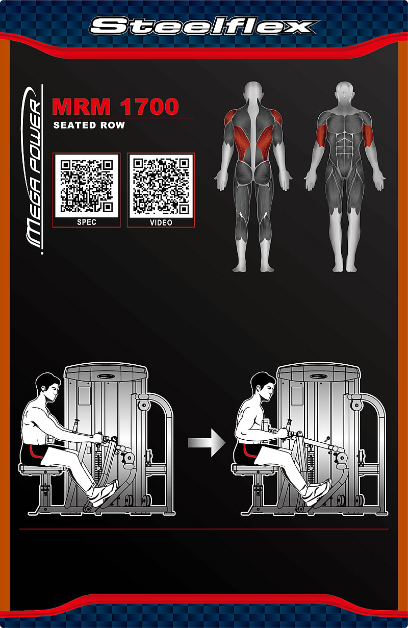Steelflex MRM1700 坐姿劃船訓(xùn)練機(jī)